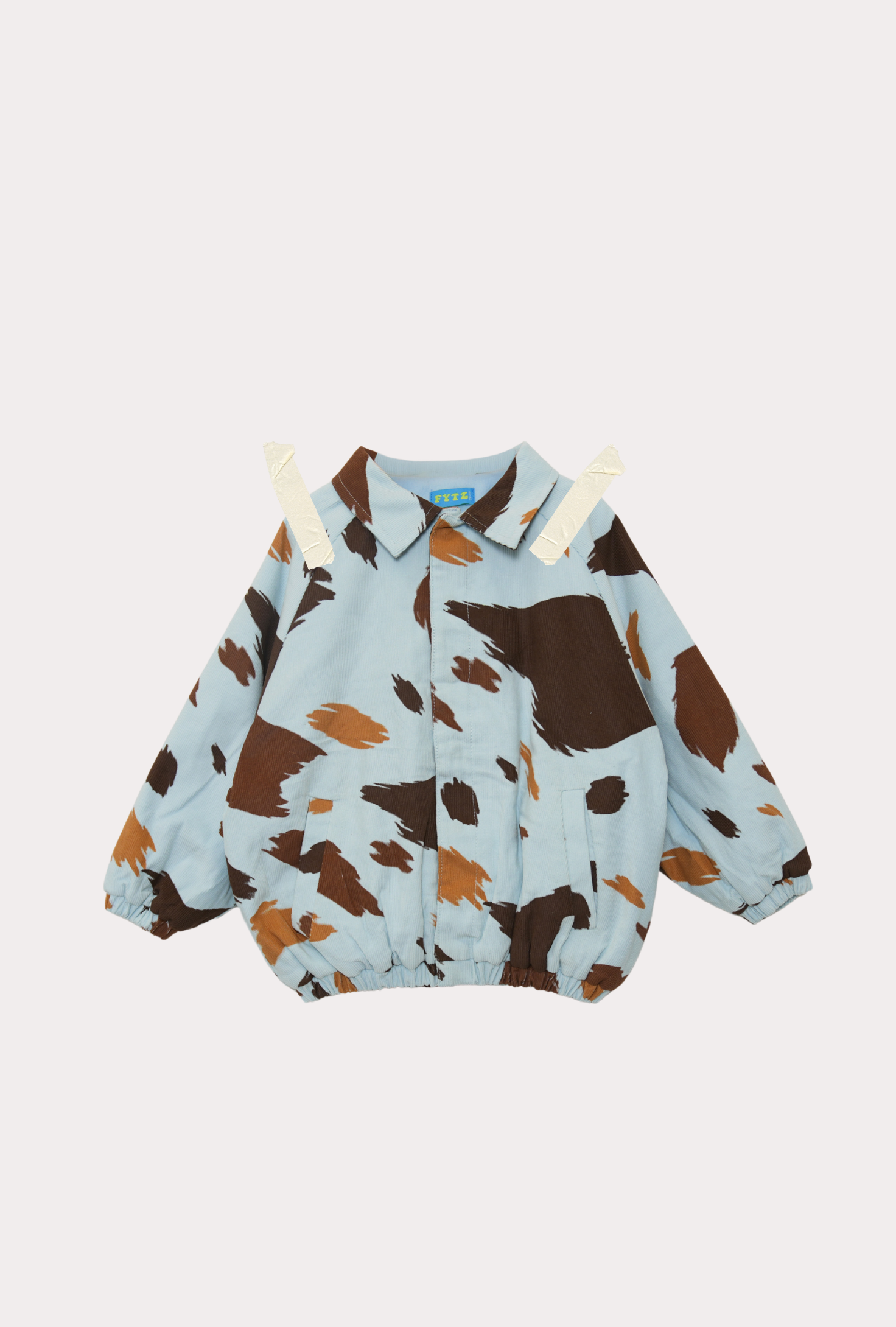 Kids jacket in milky way — cow print Seffi Jacket by From Y To Z