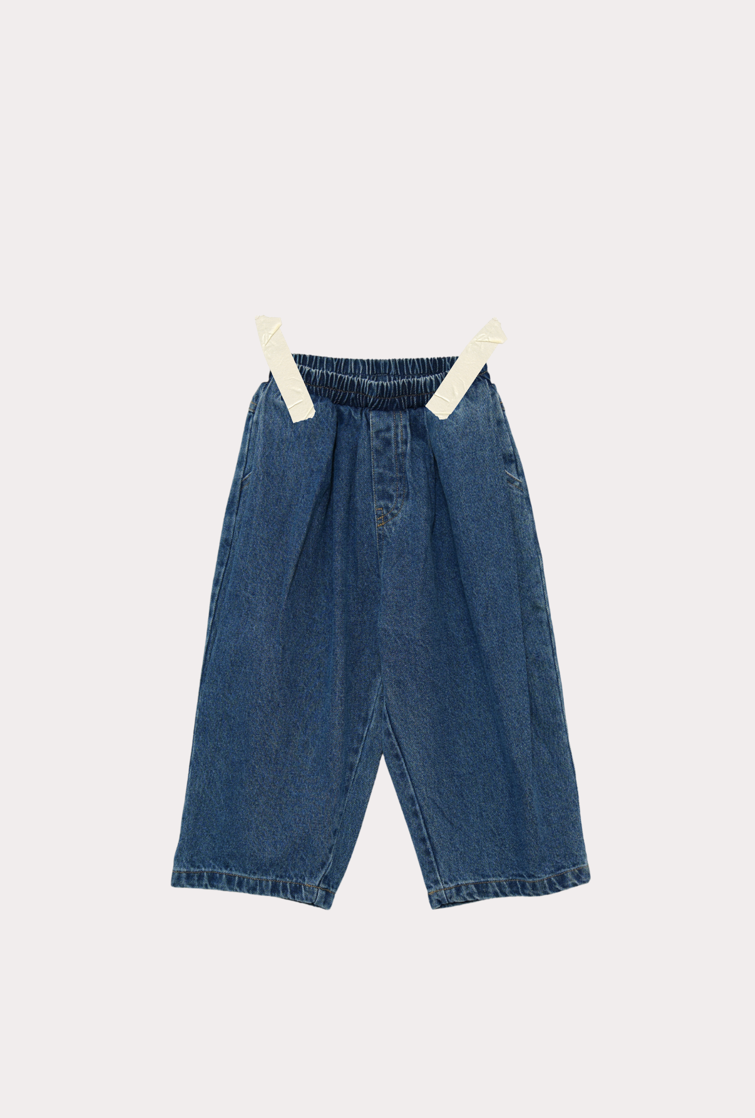 Kids wide-leg denim jean in true blue — Ruhi Jean by From Y To Z